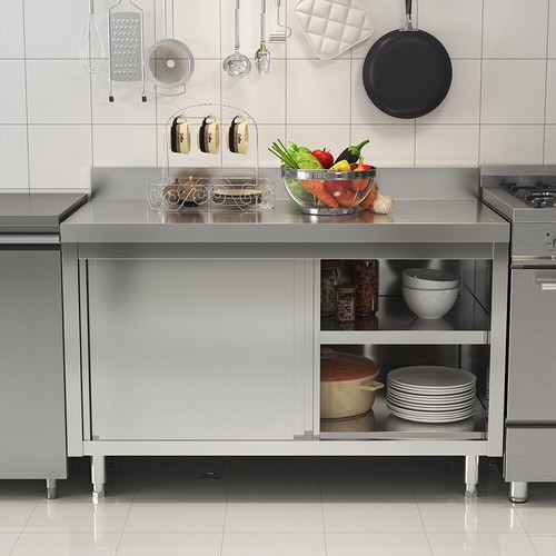 Stainless steel work table - stainless,