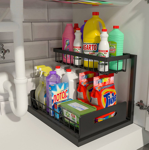 Metal under sink - sink, storage