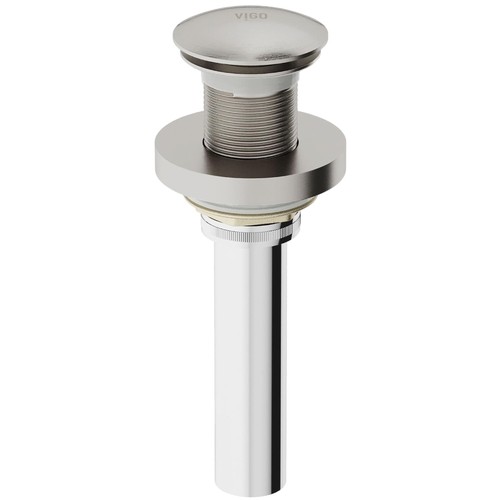Elegant brushed nickel drain - nickel,