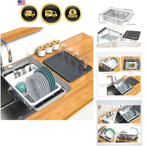 Dish drying rack expandable
