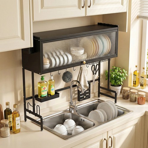 Over the sink - over, dish