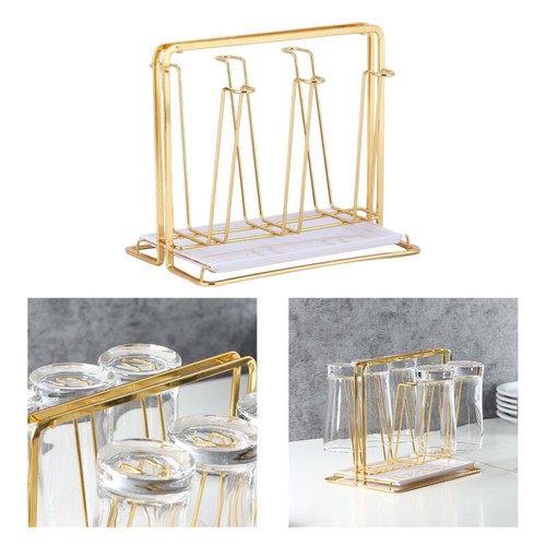 Golden mug drying rack stand - drying,